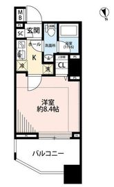 プレール・ドゥーク東新宿3 2階 間取り図