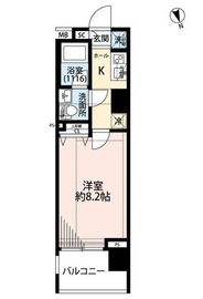 プレール・ドゥーク東新宿3 2階 間取り図