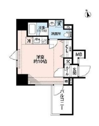プレール・ドゥーク東新宿3 3階 間取り図