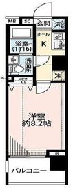 プレール・ドゥーク東新宿3 6階 間取り図