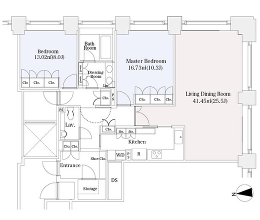 恵比寿ガーデンテラス壱番館 2607 間取り図