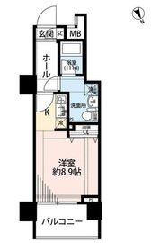 プレール・ドゥーク東新宿3 2階 間取り図