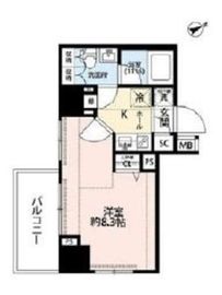 プレール・ドゥーク東新宿3 12階 間取り図