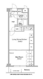 コンフォリア目黒長者丸 206 間取り図
