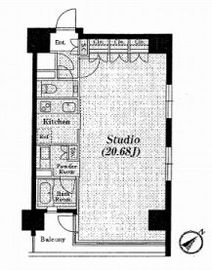 アジリア銀座J's 202 間取り図