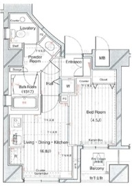 レックス赤坂レジデンス 2階 間取り図