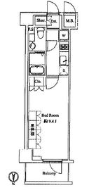 スペーシア住吉 503 間取り図