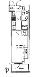 スペーシア住吉 204 間取り図