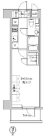 スペーシア住吉 805 間取り図