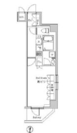 スペーシア住吉 406 間取り図