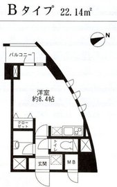 レジディア東品川 513 間取り図