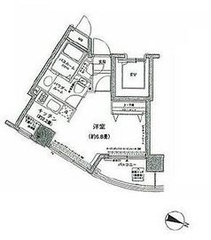 コンフォリア愛宕 802 間取り図