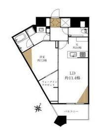 勝どきザ・タワー 24階 間取り図