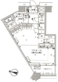 勝どきザ・タワー 36階 間取り図