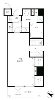 レジディア目黒 401 間取り図