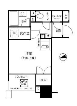 ファミール新宿グランスイートタワー 3階 間取り図