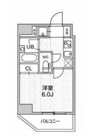 コンシェリア新橋 7階 間取り図