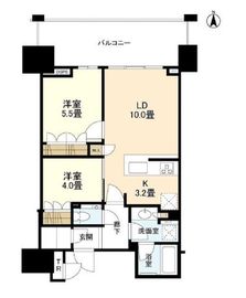 ベイズタワー＆ガーデン 17階 間取り図