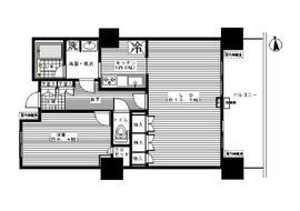 豊洲シエルタワー 6階 間取り図