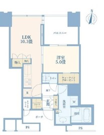 ワールドシティタワーズ キャピタルタワー 37階 間取り図