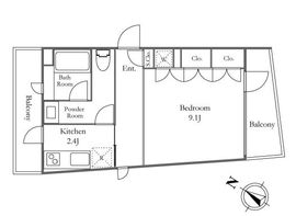 エストラルゴ目黒 303 間取り図