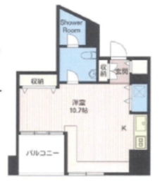 エスティメゾン麻布永坂 701 間取り図