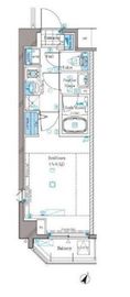 アルティザ東麻布 4階 間取り図