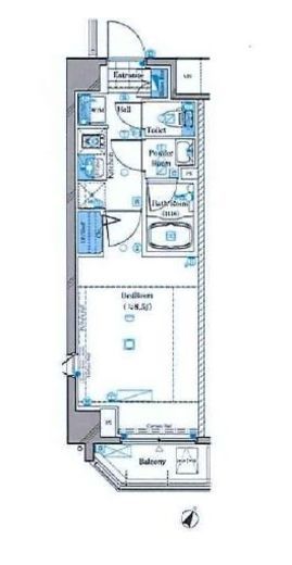 アルティザ東麻布 9階 間取り図