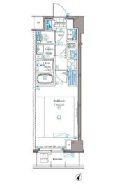 アルティザ東麻布 7階 間取り図