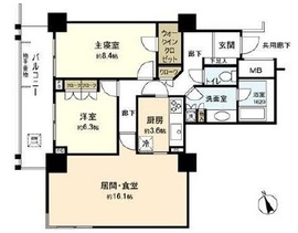 代官山アドレス ザ・タワー 17階 間取り図