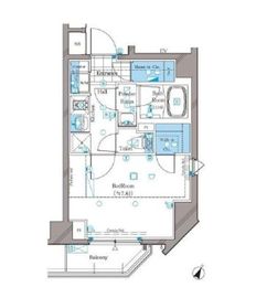 アルティザ東麻布 6階 間取り図