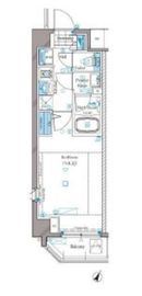 アルティザ東麻布 7階 間取り図