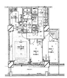キャナルワーフタワーズウエストタワー 11階 間取り図