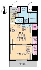 リベア東神田 602 間取り図