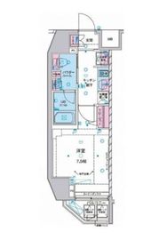 ジェノヴィア麻布十番グリーンヴェール 4階 間取り図