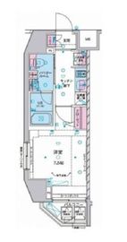 ジェノヴィア麻布十番グリーンヴェール 6階 間取り図