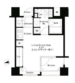 パークアクシス神楽坂ステージ 101 間取り図