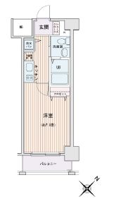 HF門前仲町レジデンス 1203 間取り図