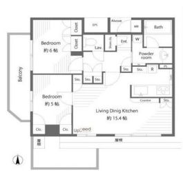 フォルム四谷外苑東 13階 間取り図