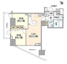 ザ・パークハウスアーバンス中目黒 3階 間取り図