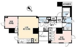 サンクタス銀座 11階 間取り図