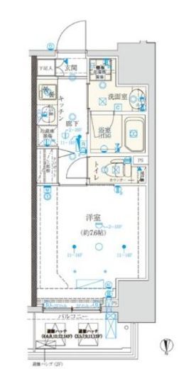 クレイシア門前仲町 2階 間取り図