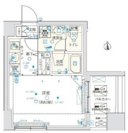 クレイシア門前仲町 7階 間取り図