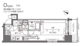 ZOOM都立大学 8階 間取り図