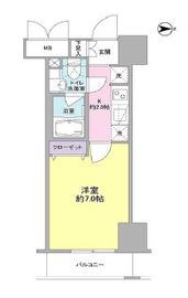 コンフォリア西蒲田 605 間取り図