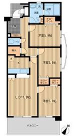 HF馬込レジデンス 201 間取り図