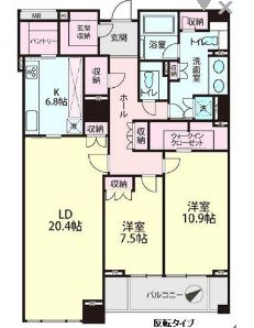 麻布台パークハウス 11階 間取り図