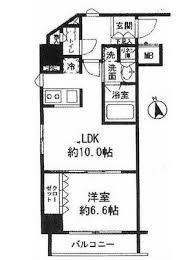 コンフォリア新宿御苑2 301 間取り図