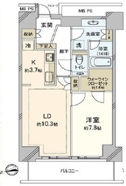 Wコンフォートタワーズ EAST 18階 間取り図