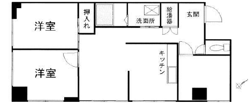 ライオンズマンション麻布十番 7階 間取り図